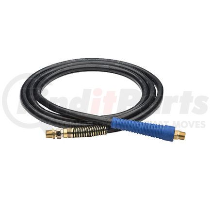 Haldex MCP512HB Air Brake Hose Assembly - 12' Length, 3/8" Diameter, Blue Grip, 1/2" Fittings