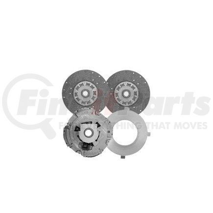 Haldex RC597DOX LikeNu Transmission Clutch Kit - Remanufactured, 15.5 in. Diameter, 2 in. Input Shaft, 10-Tooth Spline, Damp Organic