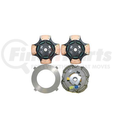 Haldex RC700EZX LikeNu Transmission Clutch Kit - 15.5" Spicer Type, Remanufactured, Pull Type, Two Plate, Flat Flywheel, 2"-10 Spline