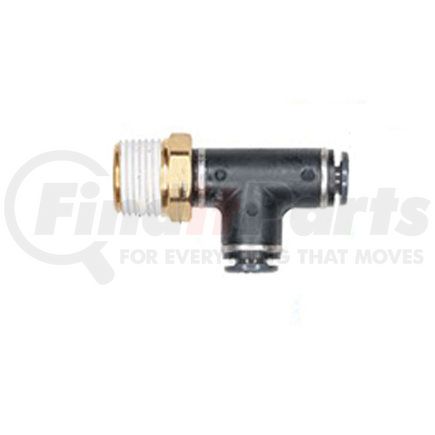 Haldex APC71S4X4 Midland Push-to-Connect (PTC) Fitting - Composite, Swivel Run Tee Type, Male Connector, 1/4 in. Tubing ID