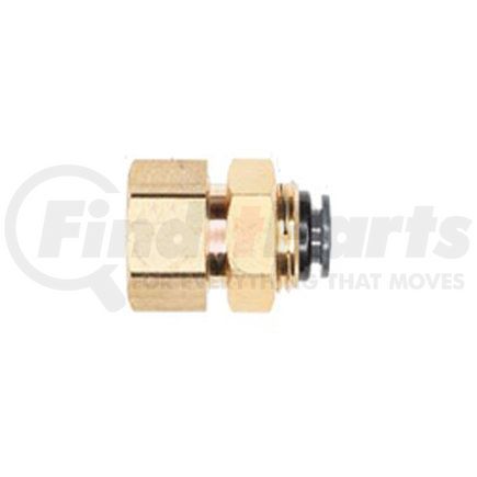 Haldex APCH866X4 Midland Push-to-Connect (PTC) Fitting - Composite, Bulkhead Union Type, Female Connector, 3/8 in. Tubing ID