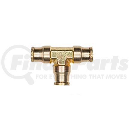 Haldex APM64F10M Midland Push-to-Connect (PTC) Fitting - Brass, Fixed Union Tee Type, 10 MM ID