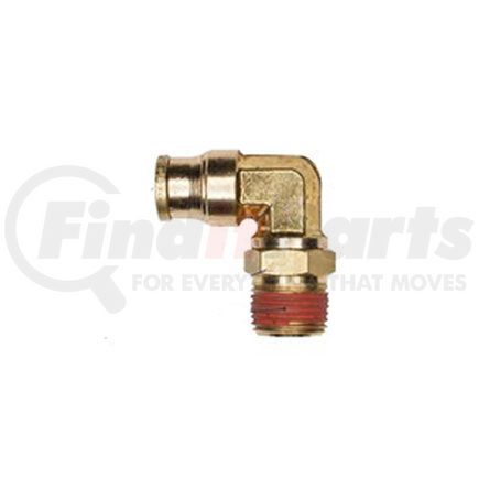 Haldex APM69S6MX4 Midland Push-to-Connect (PTC) Fitting - Brass, Swivel Elbow Type, Male Connector, 6 MM Tubing ID