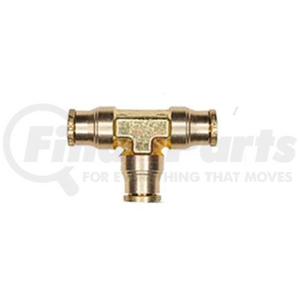 Haldex APX64F4 Midland Push-to-Connect (PTC) Fitting - Brass, Fixed Union Tee Type, 1/4 in. Tubing ID