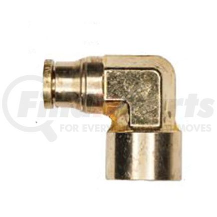 Haldex APX70F6X4 Midland Push-to-Connect (PTC) Fitting - Brass, Fixed Elbow Type, Female Connector, 3/8 in. Tubing ID