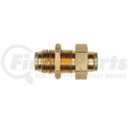Haldex APX82F6 Midland Push-to-Connect (PTC) Fitting - Brass, Bulkhead Union Type, Male Connector, 3/8 in. Tubing ID