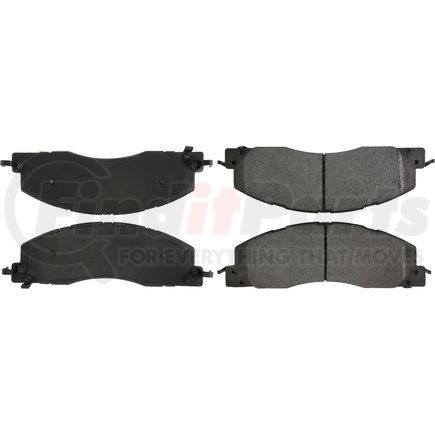 Centric 300.13990 Centric Premium Semi-Metallic Brake Pads with Shims and Hardware