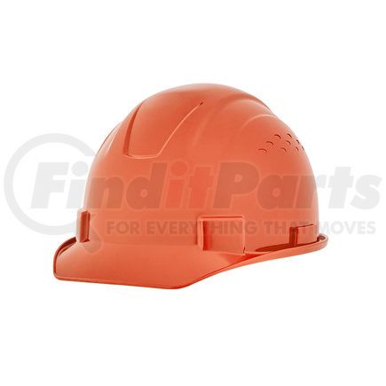 Sellstrom 20205 Jackson Safety Advantage Front Brim Hard Hat, Non-Vented, 4-Pt. Ratchet Suspension, Hi-Vis Orange