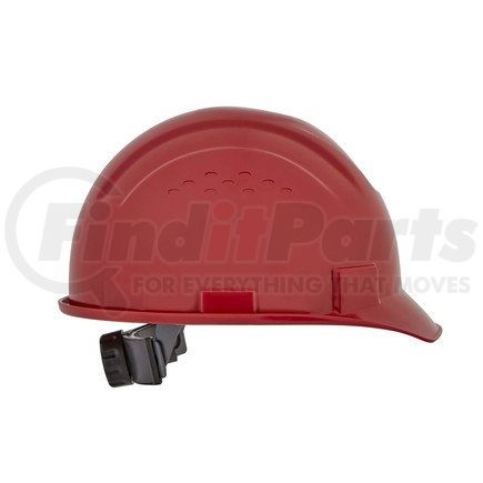Sellstrom 20204 Jackson Safety Advantage Front Brim Hard Hat, Non-Vented, 4-Pt. Ratchet Suspension, Red