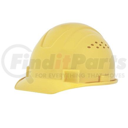 SELLSTROM 20221 Jackson Safety Advantage Front Brim Hard Hat, Vented, 4-Pt. Ratchet Suspension, Yellow