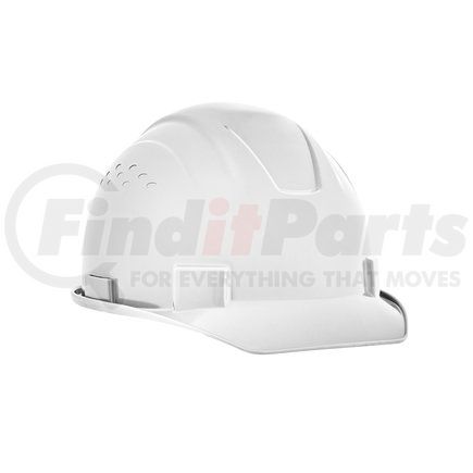 SELLSTROM 20200 Jackson Safety Advantage Front Brim Hard Hat, Non-Vented, 4-Pt. Ratchet Suspension, White