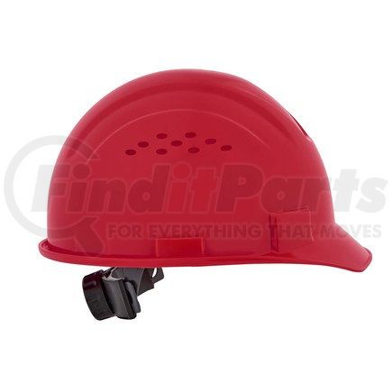 SELLSTROM 20224 Jackson Safety Advantage Front Brim Hard Hat, Vented, 4-Pt. Ratchet Suspension, Red