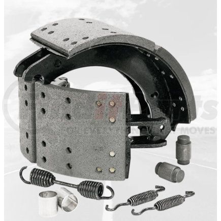 Hendrickson S-23750-3 Drum Brake Shoe Kit - HXS Service Type, 16.5" x 7”