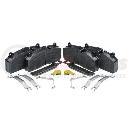 HALDEX 790-95396 - air disc brake pad kit - 2-wheel end kit, for use on dbt22lt modul t air disc brakes | pad kit for disc brake midult | disc brake pad set