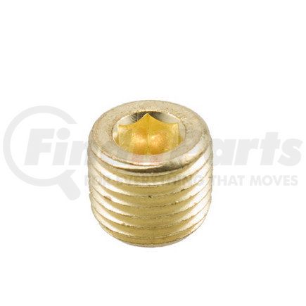 Haldex 11094 Air Brake Air Line Connector Fitting - Socket/Countersunk Hex Head Plug, Pipe Thread Size 1/4 in.