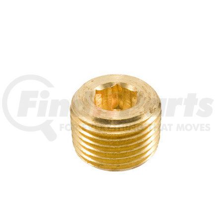 Haldex 11096 Air Brake Air Line Connector Fitting - Socket/Countersunk Hex Head Plug, Pipe Thread Size 1/2 in.