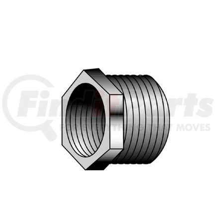 HALDEX 11151 - air brake air line connector fitting - reducer bushing, 3/4 in. (male) x 3/8 in. (female) | reducer bushing, 3/4" (male) x 3/8" (female), | air brake dryer connector