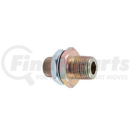 Haldex 11315 Midland Air Line Connector Fitting - Steel Terminal Bolt (Frame Nipples), Bulkhead Union, Male-Female Connector, 2 in. O.A.L.