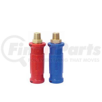 HALDEX 11405 - midland air brake gladhand handle grip - pair, blue and red, plastic | gladhand grips | trailer accessory