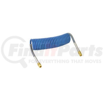Haldex 11967 Midland Trailer Connector Kit - Air Coil, Blue, 15 ft., 3/8 in. (Tractor) and 1/2 in. (Trailer) Thread, 12 in. Pigtail Length