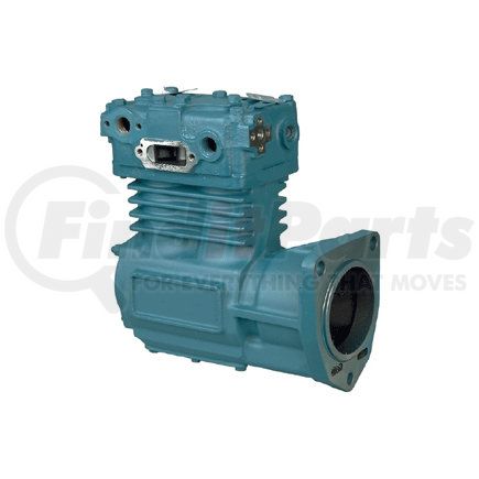Haldex 107511X Air Brake Compressor - Remanufactured, Air/Water Cooling, Equipped for Power Steering