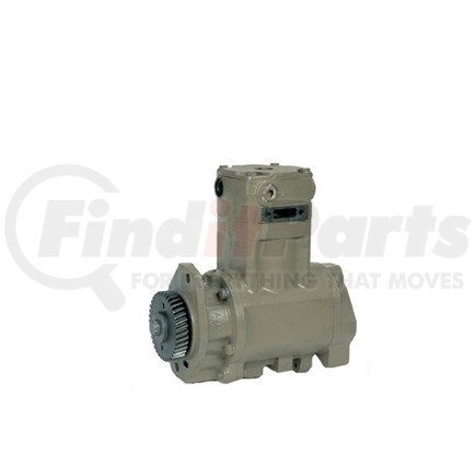 Haldex 3558051X Air Brake Compressor - Model QE338C Single Cylinder, Spline 11 Tooth, Application Thru-Drive