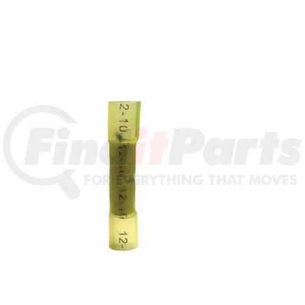 Haldex BE22302 Butt Connector - Yellow, Heat Shrink, 12-10 Wire Gauge