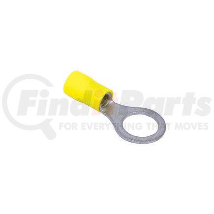 Haldex BE20316 Ring Terminal - Yellow, 3/8 in. Stud, PVC Insulator, 12-10 Gauge