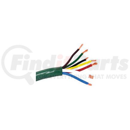 Haldex BE28718 Bulk Cable - 7-Way, ABS, Ultra Heavy Duty, Green, 100 ft.