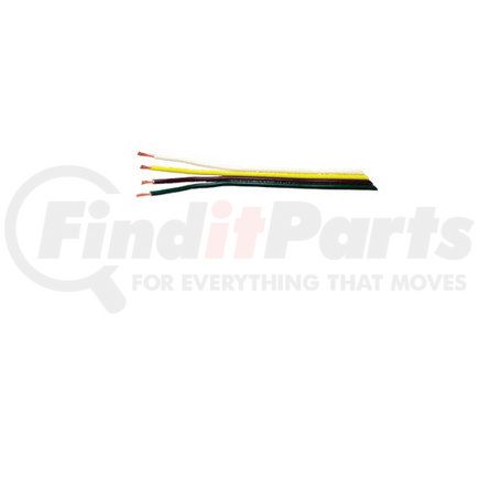 Haldex BE28827 Bulk Wire - Parallel Wire, 4-Conductor (Green/Yellow/Brown/White) with 19 Strands each, 14 Gauge, 100 ft.