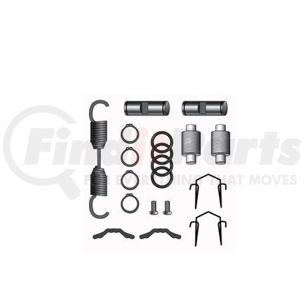 Haldex CQ67315 Drum Brake Hardware Kit - For use on 16.5 in. Meritor, Standard Forge and Fruehauf (Propar) Brakes