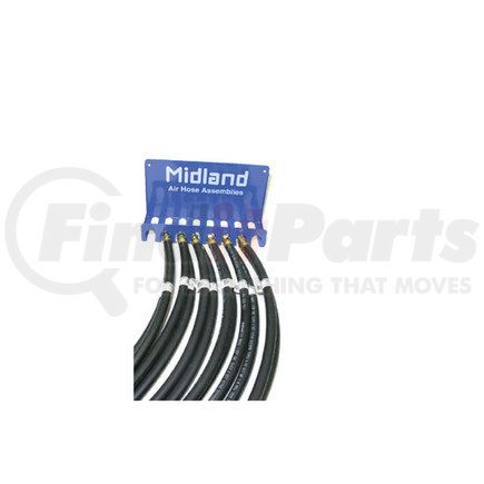 Haldex DQ16002 Midland Air Brake Hose Kit - 12-Piece Kit, With Rack 1/2" Hoses