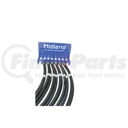 Haldex DQ16002 Midland Air Brake Hose Kit - 12-Piece Kit, Contains 2 each of the following lengths: 22", 24", 28", 30", 32", and 36", 1/2" Hose I.D.