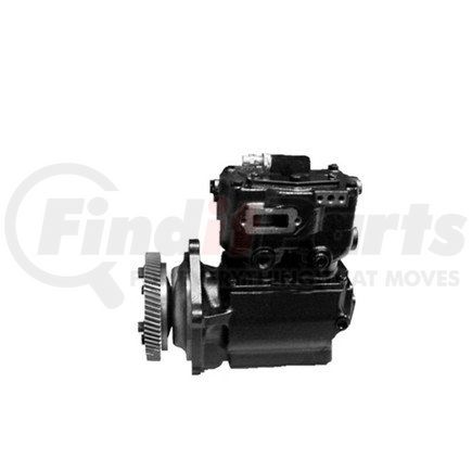 Haldex EL13312X Air Brake Compressor - Remanufactured, Flange Mount, Gear Drive, Water Cooled, Right Rotation, for Detroit Diesel