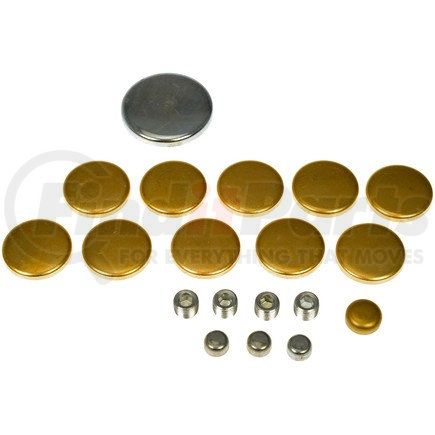 Dorman 567-009 Ford Brass Expansion Plug Kit, 15 Expansion Plugs, 4 Pipe Plugs