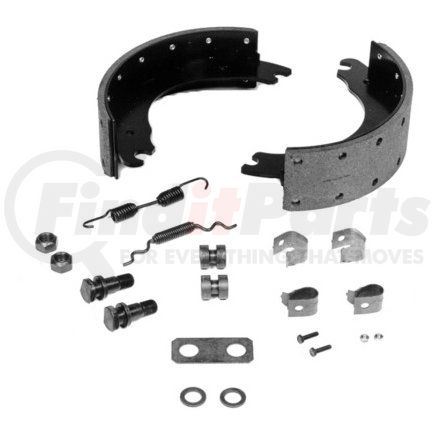 Meritor KMG11308Q Drum Brake Shoe and Lining Kit - 4.00" Width, Platinum Shield III Coating, for 15.00" Brake