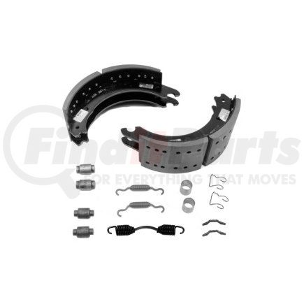 Meritor KSF5554514Q Drum Brake Shoe and Lining Kit - 6.00" Width, Standard Friction, for 16.50" Brake