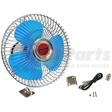 DORMAN 7-942 - "champ" accessory cabin fan - 12-volt oscillating fan | 12-volt oscillating fan