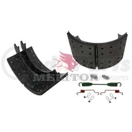 Meritor XKW3124726E Drum Brake Shoe Kit - 5.00" Width, Platinum Shield III Coating, for 16.50" Brake