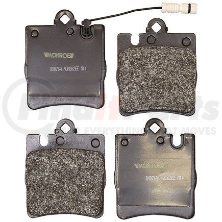 Monroe DX876A Total Solution Semi-Metallic Brake Pads