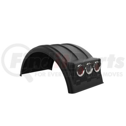 MINIMIZER 10001886 - dual fender for 22.5 tire black (light box) | dual fender for 22.5 tire black (light box)