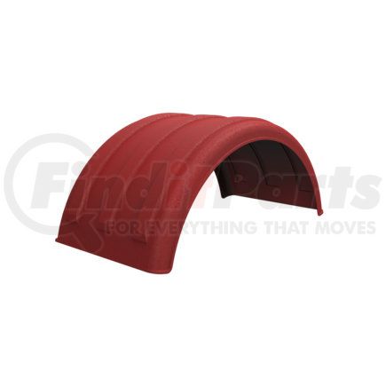 Minimizer 10001875 Dual Fender for 22.5 Tire Red