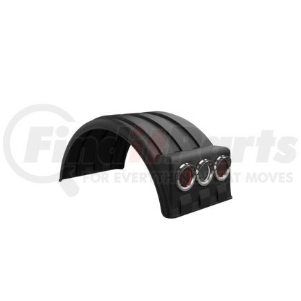 MINIMIZER 10001779 - dual fender for 19.5 tire black (light box) | dual fender for 19.5 tire black (light box)