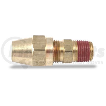 Velvac 12041 Air Brake Compression Fitting, Male Connector, Brass, 3/8" x 3/8"