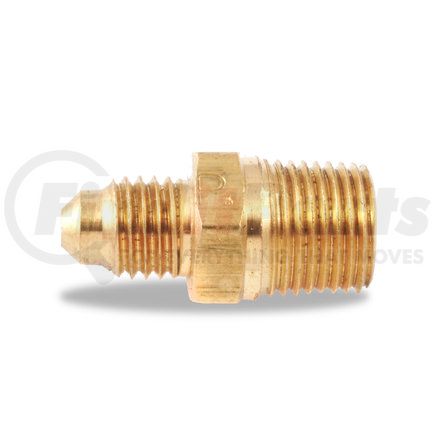 Velvac 14886 SAE 45° Flare Fitting, Male Connector, Brass, 1/2" x 3/8", 3/4" -16 Thread