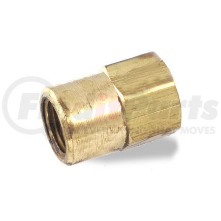 Velvac 17083 Pipe Fitting, Reducer Coupling, Brass, 3/8" x 1/4"