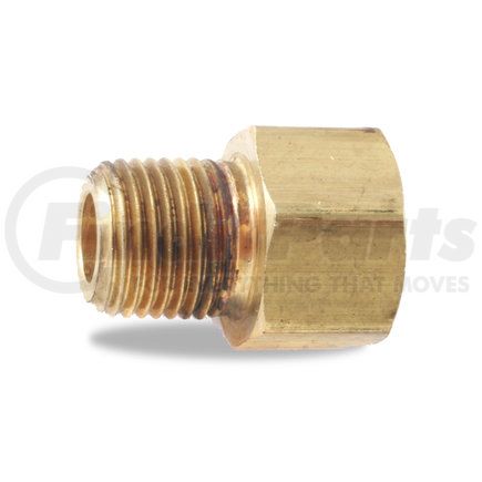 Velvac 18007 Pipe Fitting, Adapter, Brass, 3/8" x 1/4"