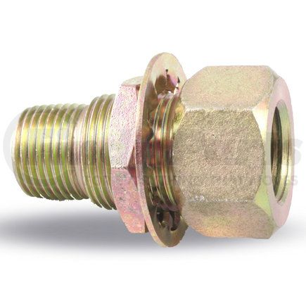 Velvac 35029 Clamping Stud, Female, 1/2" MPT, 1/4" FPT One End and 1/2" FPT Other End, 1" -14 Mounting Thread, 2-1/4" Overall Length