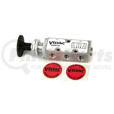 VELVAC 320125 - push pull air valve - replacement knob, faceplates and nuts | four-way push/pull valve replacements | push / pull switch