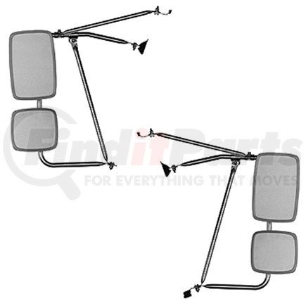 Velvac 713113 Door Mirror - Stainless Steel, 96" Body Width